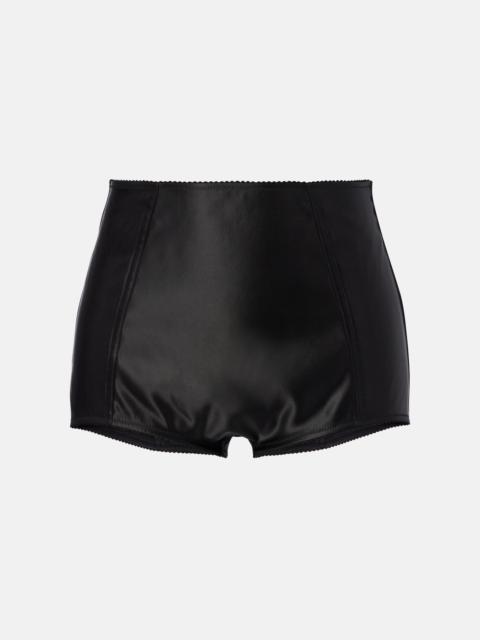 Dolce & Gabbana Satin micro shorts