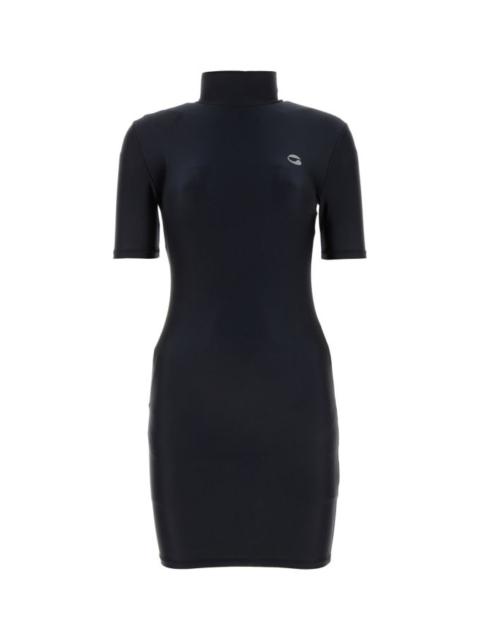 COPERNI Black stretch nylon mini dress