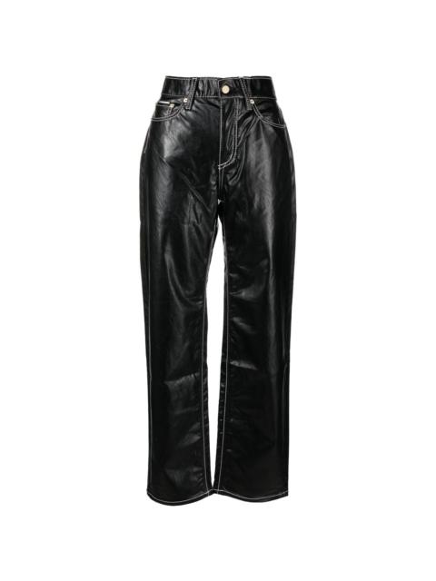 Benz vegan-leather trousers