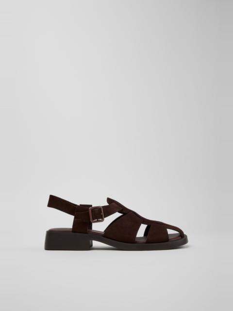 CAMPERLAB Brown Suede Sandals for Women.