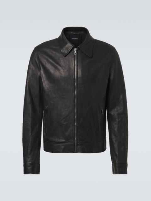 Dolce & Gabbana Leather blouson jacket