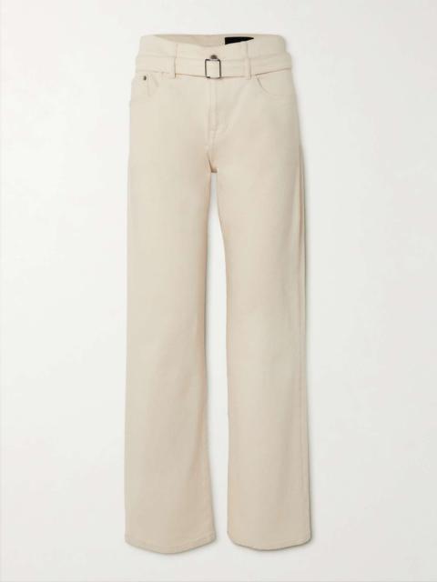 Proenza Schouler Ellsworth belted high-rise straight-leg jeans