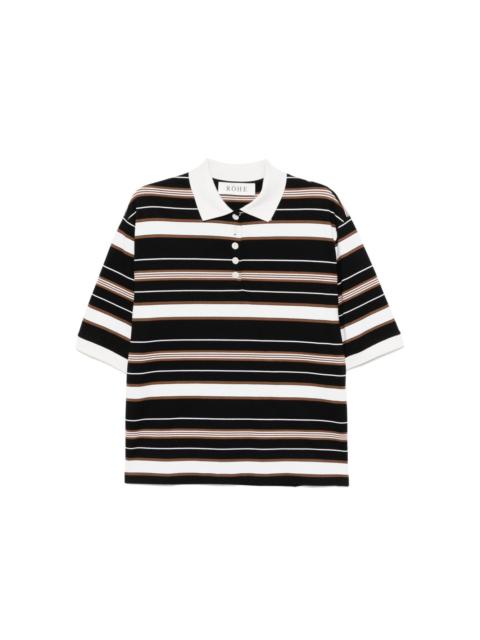 RÓHE striped polo top