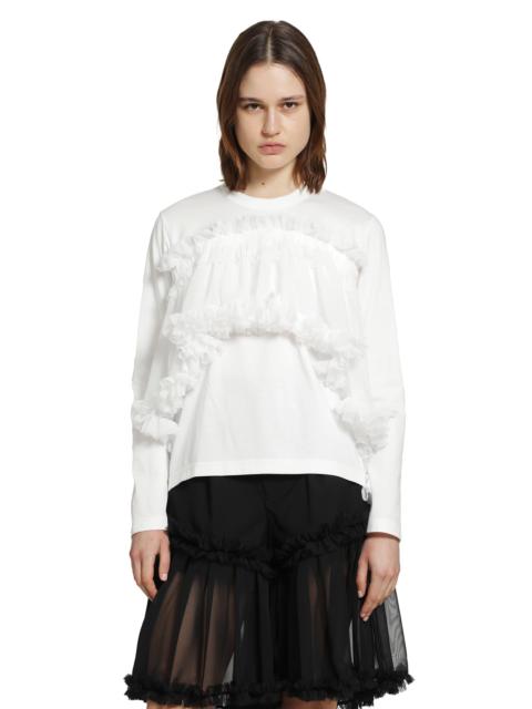 Noir Kei Ninomiya Tulle Long Sleeve T-shirt