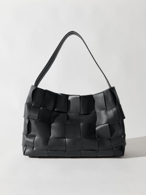 ST. AGNI Woven Large Tote - Black