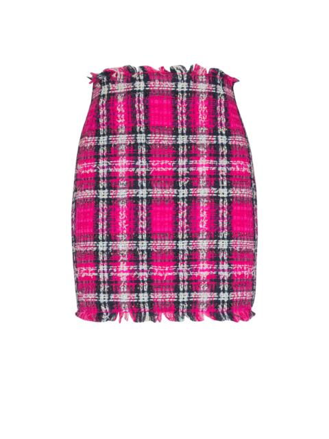 Balmain Short glitter tweed skirt