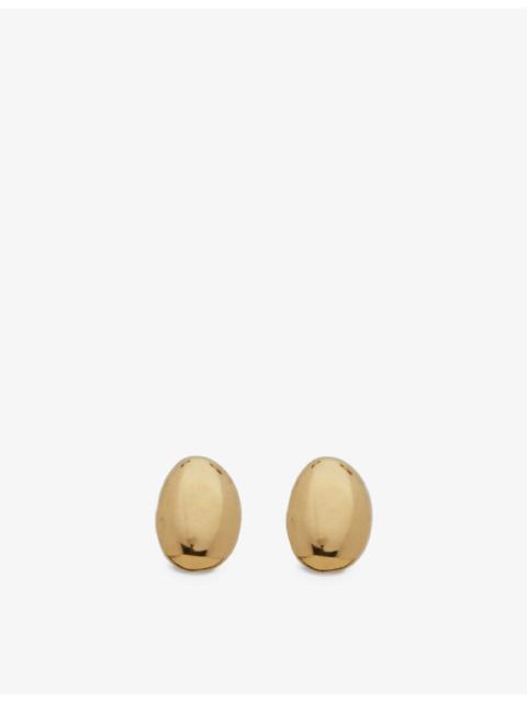 MONICA VINADER Nura Pebble 18ct gold-plated vermeil sterling silver stud earrings