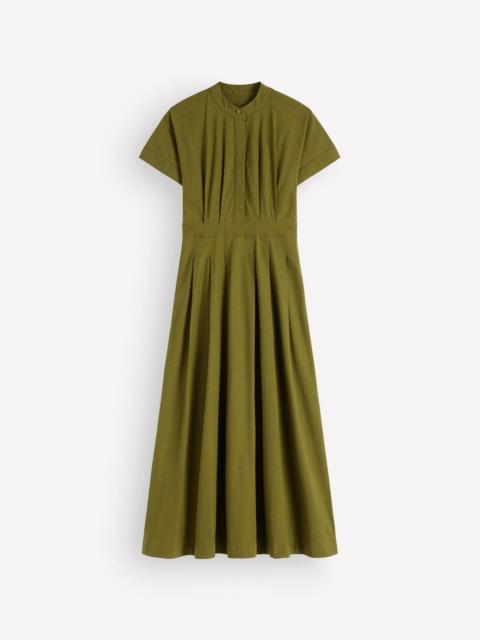 BODEN Grown On Sleeve Midi Dress-Olive