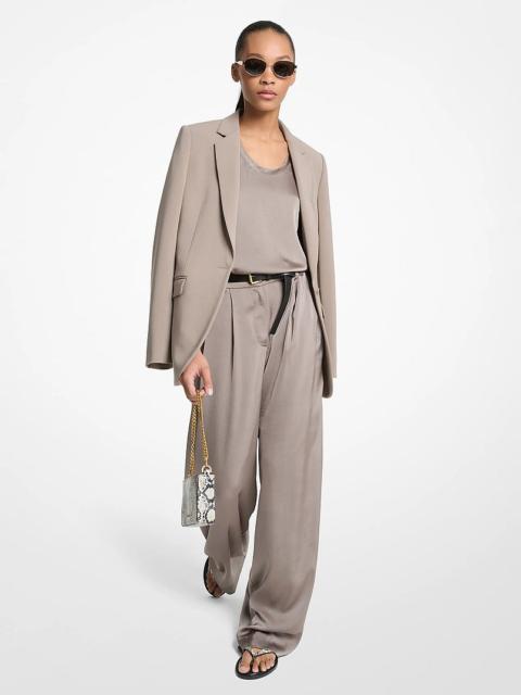 MICHAEL KORS Drapey Satin Wide Leg Pants
