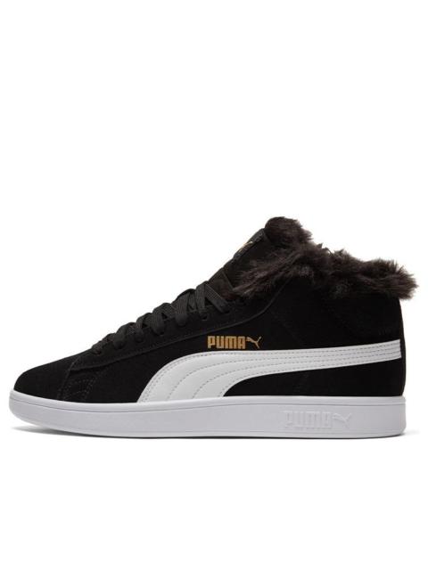 PUMA (WMNS) PUMA 스매쉬 V2 플러스 소매 중간 정상 운동화 검정 385005-01