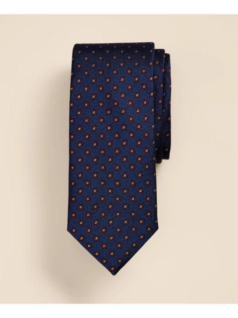 Brooks Brothers Silk Floral Diamond Tie