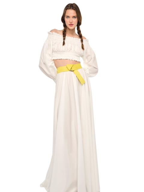 NORMA KAMALI FLARED SKIRT TO FLOOR