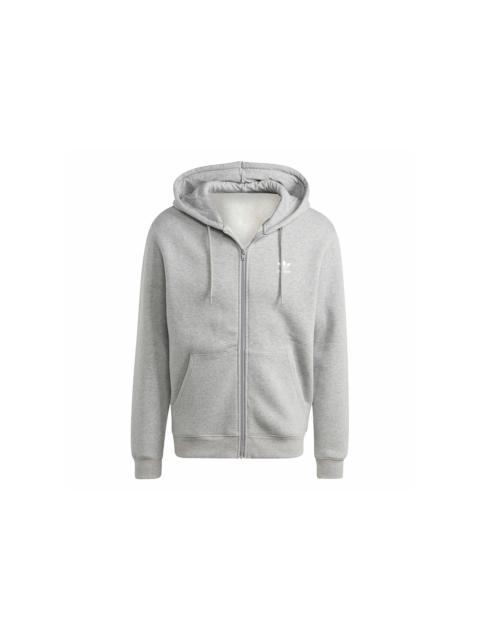 adidas adidas Trefoil Essentials Full-Zip Hoodie Medium Grey Heather