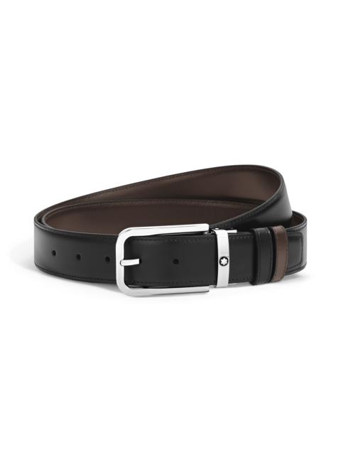 Montblanc 35 MM REVERSIBLE BELT IN MEISTERSTÜCK LEATHER WITH RECTANGULAR BUCKLE