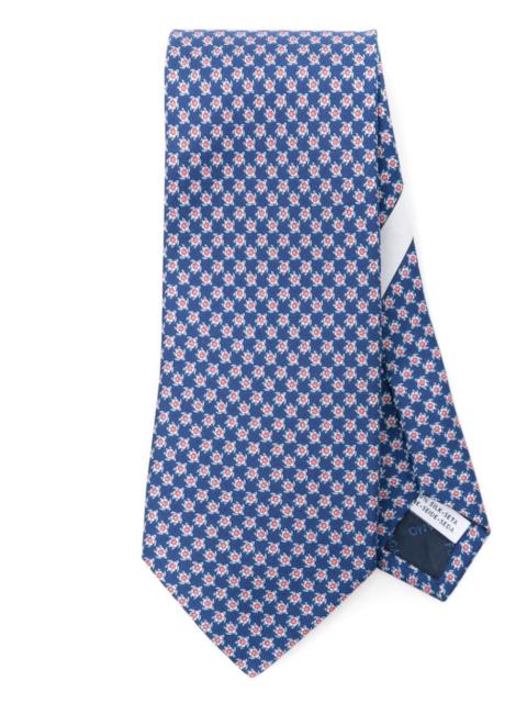 FERRAGAMO Tie with print