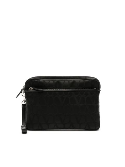 Valentino Toile Iconographe-print clutch bag