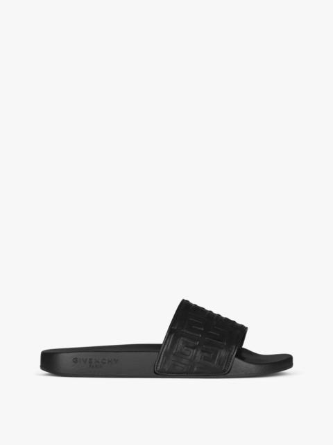 GIVENCHY PARIS FLAT SANDALS IN 4G LEATHER