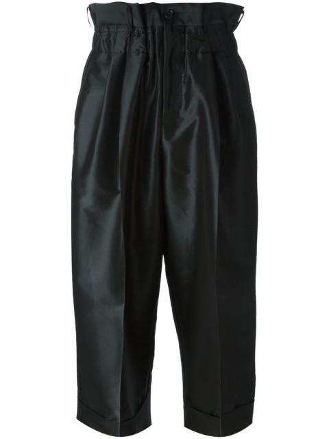 Comme Des Garçons cropped pleated trousers