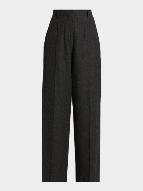 TOTEME Wide Flannel Trousers