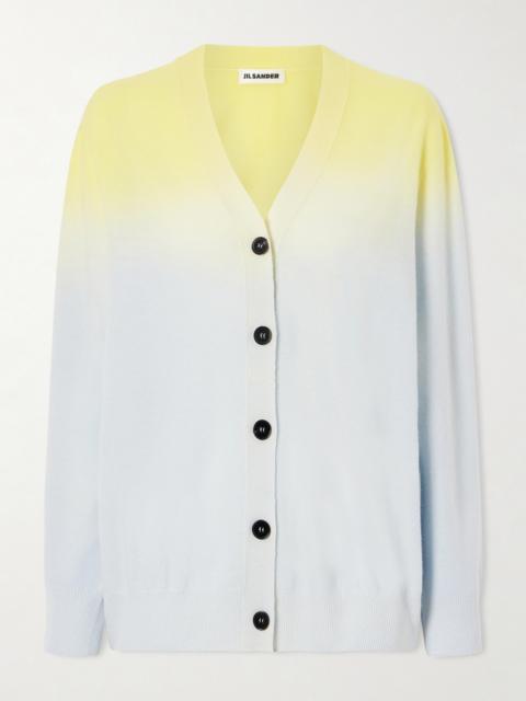Jil Sander Dégradé Wool Cardigan