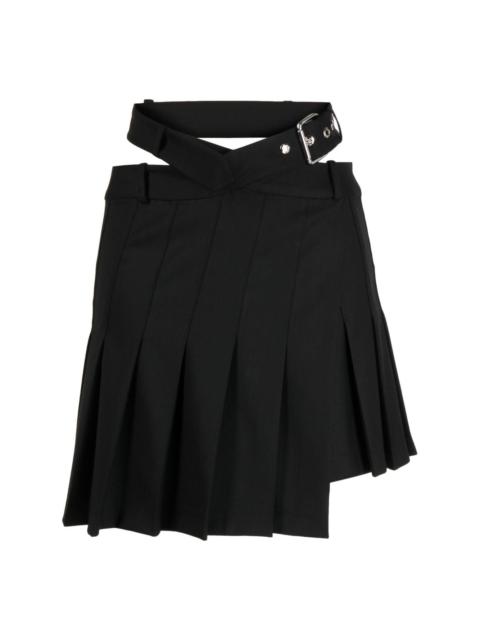 Monse pleated asymmetric mini skirt