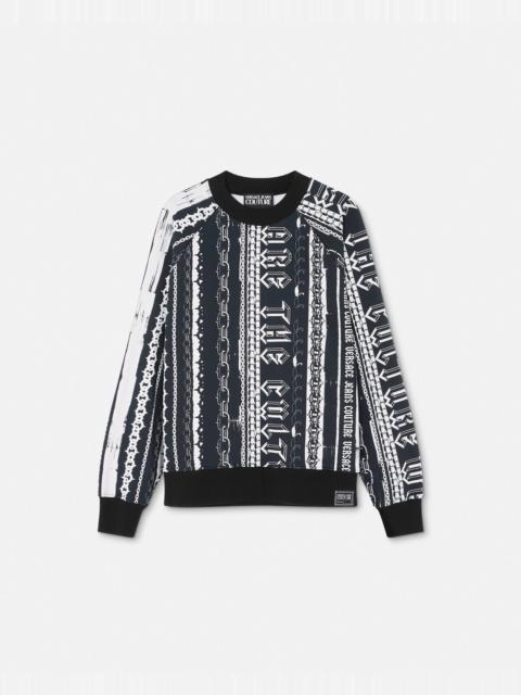 VERSACE JEANS COUTURE Stripes Relaxed-Fit Sweatshirt