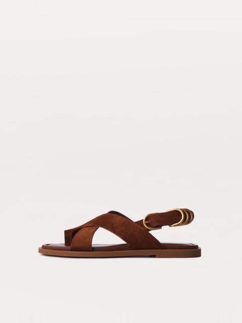 rag & bone Gia Italian Suede Crossover Sandals