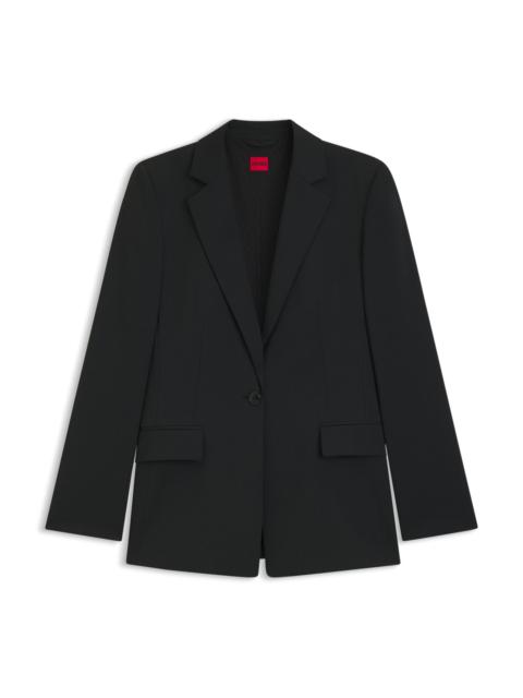 HUGO REGULAR-FIT JACKET WITH NOTCH LAPELS
