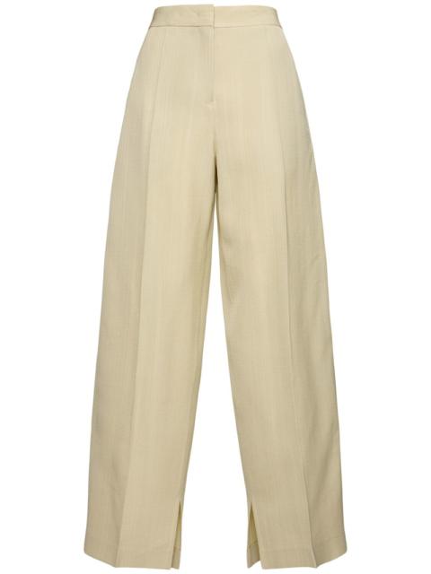 Jil Sander Fluid silk & viscose tailored wide pants