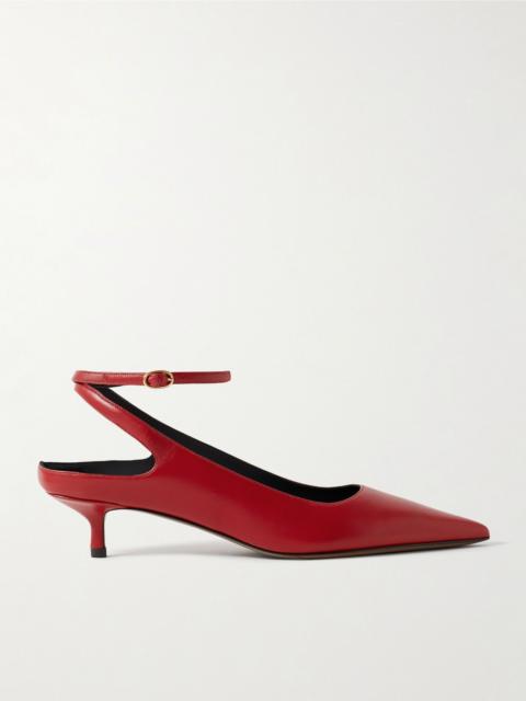 NEOUS Fornax leather pumps Red
