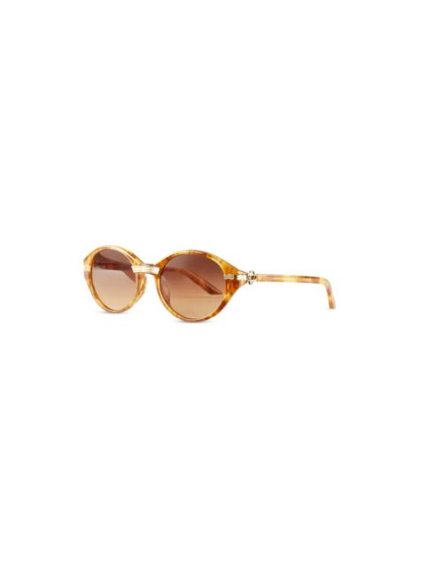 CASABLANCA Gold & Brown Cannes Sunglasses | Casablanca Paris