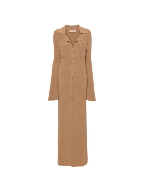 AYA MUSE Agos knitted maxi cardi-coat