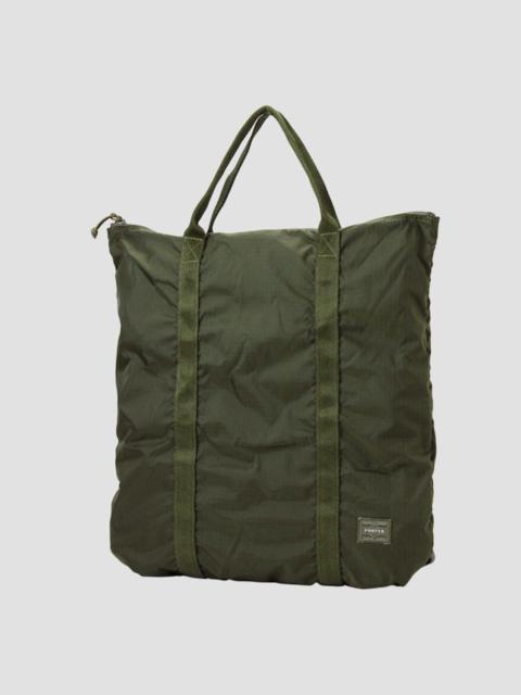 Nigel Cabourn Porter-Yoshida & Co Flex 2-Way Tote Bag in Olive Drab