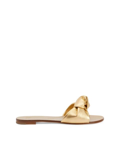 Giuseppe Zanotti Aycha knot flat sandals