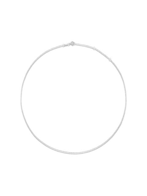 STONE AND STRAND Essential Adjustable Platinum Cable Chain Necklace
