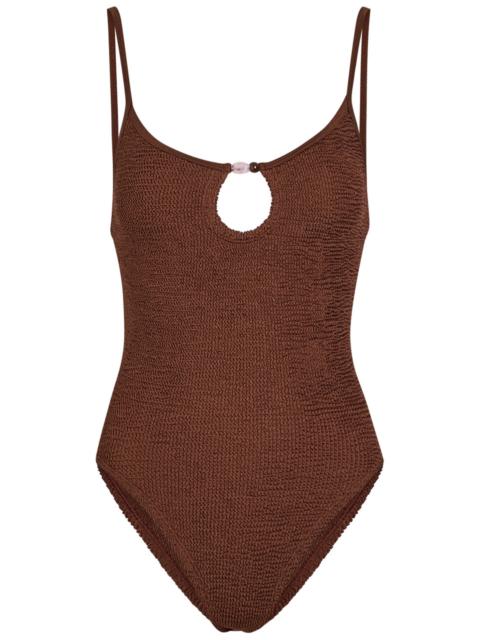 Hunza G Hunza G Mia Beaded Crinkle Swimsuit