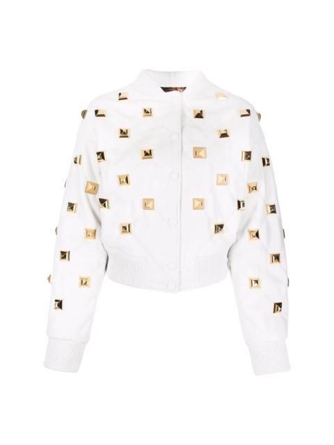 PHILIPP PLEIN studded quilted bomber jacket