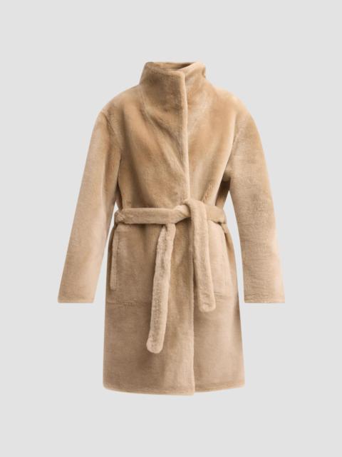 Yves Salomon Women's Shearling & Leather Reversible Coat - Pampas
