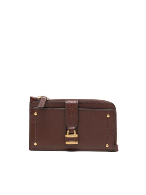 Chloé locker-detail strap leather wallet