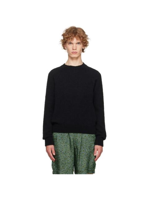 Dries Van Noten Black Alpaca Sweater