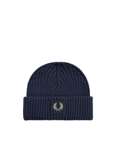Fred Perry cotton beanie hat