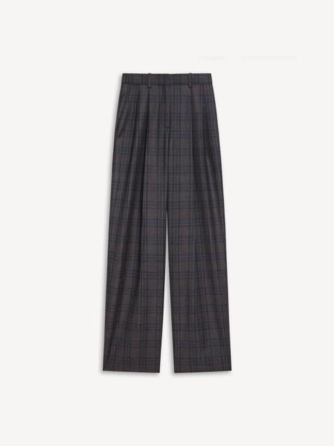 Theory Double Pleat Pant, 33’’ in Plaid Sleek Flannel