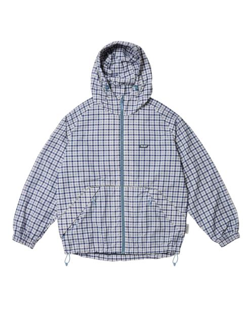 PALACE LIGHTER SHELL JACKET BLUE GINGHAM CHECK