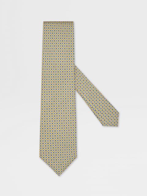 ZEGNA YELLOW SILK TIE