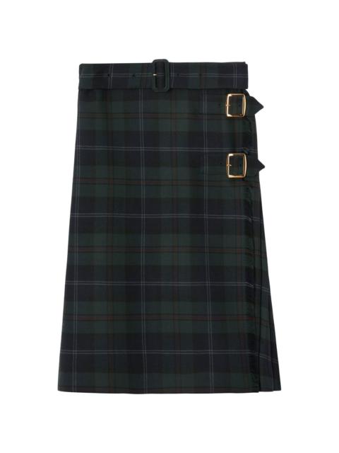check-pattern skirt