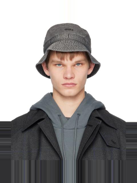 JUUN.J Black Faded Bucket Hat