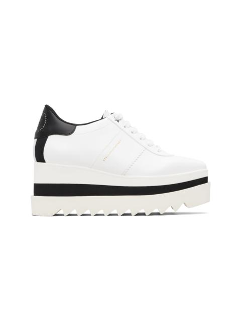 White Sneak-Elyse Platform Sneakers