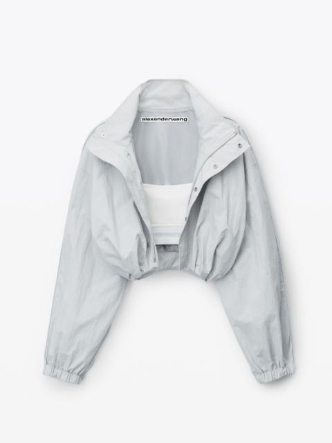 Alexander Wang bolero track jacket with bra top