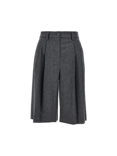 EMPORIO ARMANI BERMUDA IN FLANELLA CON PINCES