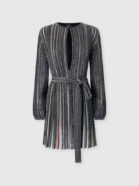 Missoni Short dress with V-neck and belt